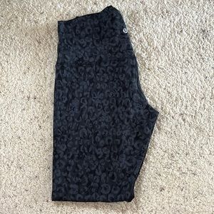 size 10 lululemon align high-rise pant 28” intertwined camp deep coal multi